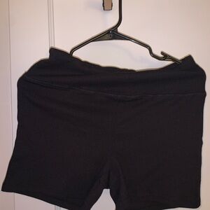 SHEIN Black Bike Shorts with Wide Waistband